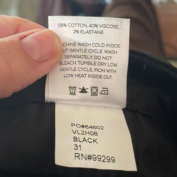 Level 99 Percy Black Velvet Pants - Picture 4 of 4